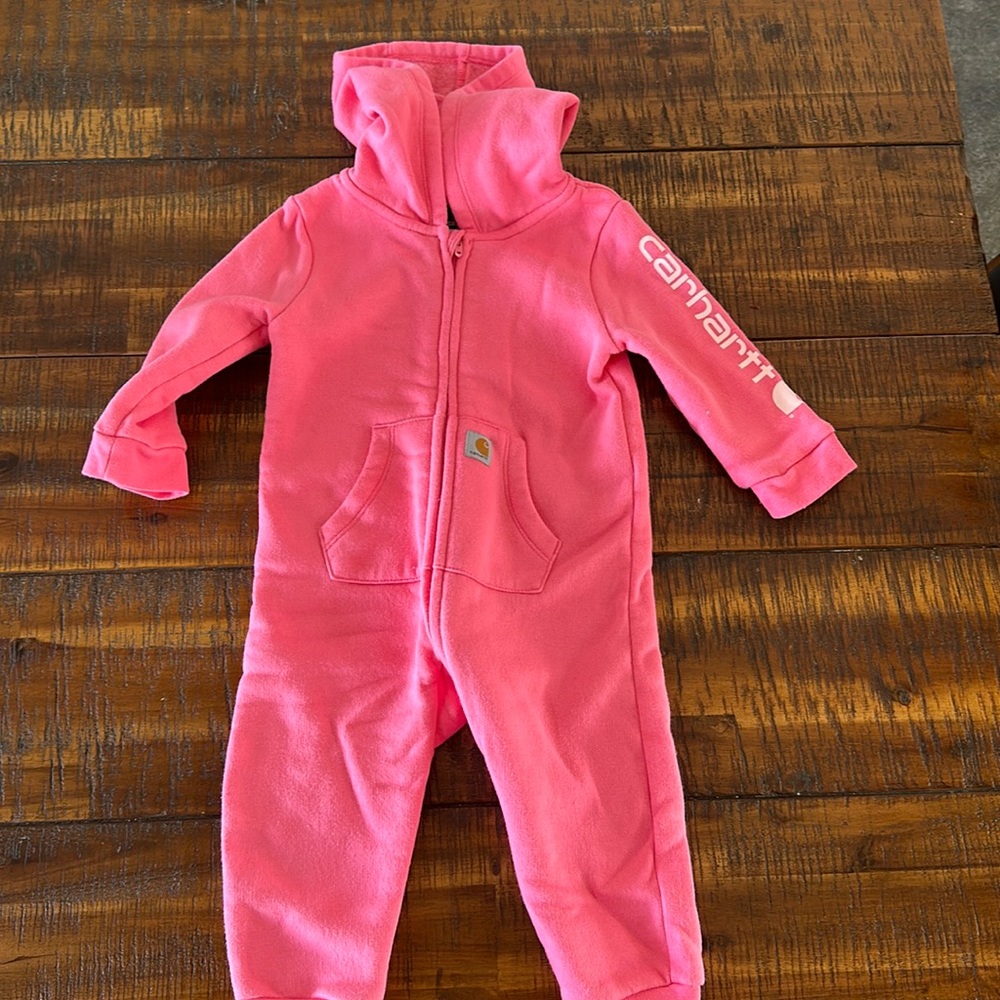 Carhartt Baby Hot Pink Jumpsuit